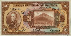 20 Bolivianos BOLIVIE 1928 P.122a TTB