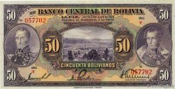 50 Bolivianos BOLIVIA  1928 P.124a