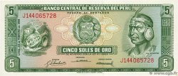 5 Soles de Oro PERú  1968 P.092a