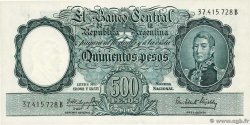 500 Pesos ARGENTINA  1954 P.273b