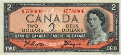 2 Dollars CANADá
  1954 P.076a