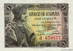 1 Peseta ESPAGNE 1943 P.126a NEUF