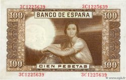 100 Pesetas ESPAGNE 1953 P.145 TTB
