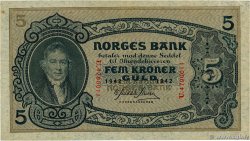 5 Kroner NORVÈGE  1942 P.07c