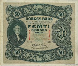 50 Kroner NORVÈGE  1939 P.09d