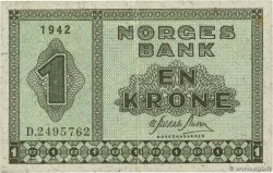 1 Krone NORVÈGE  1942 P.15a