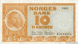 10 Kroner NORVÈGE  1965 P.31d