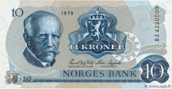 10 Kroner NORVÈGE  1979 P.36c