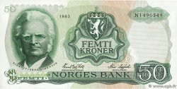 50 Kroner NORVÈGE  1983 P.37d