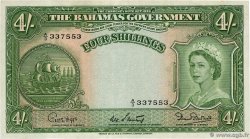 4 Shillings BAHAMAS  1953 P.13b