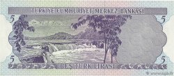 5 Lira TURQUIE 1968 P.179 NEUF