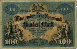 100 Mark ALLEMAGNE Stuttgart 1911 PS.0979c TB