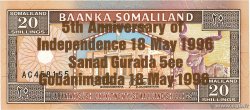 20 Schillings Commémoratif SOMALILAND 1994 P.10a