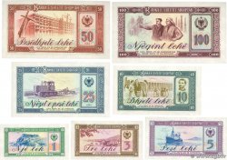 1 au 100 Lekë Lot ALBANIE 1964 P.33 à P.39 NEUF