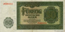 50 Deutsche Mark ALLEMAGNE RÉPUBLIQUE DÉMOCRATIQUE 1948 P.14a TTB