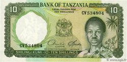 10 Shillings TANZANIE 1966 P.02d NEUF