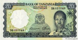 20 Shillings TANZANIE 1966 P.03e