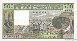 500 Francs ÉTATS DE L AFRIQUE DE L OUEST 1989 P.706Kk