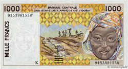 1000 Francs ÉTATS DE L AFRIQUE DE L OUEST 1991 P.711Ka