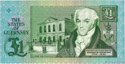 1 Pound Petit numéro GUERNESEY 1991 P.52a NEUF