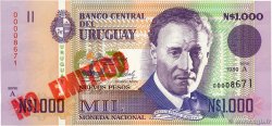 1000 Nuevos Pesos URUGUAY 1989 P.067A pr.NEUF