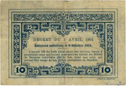 10 Cents INDOCHINE FRANÇAISE  1919 P.043 TB+