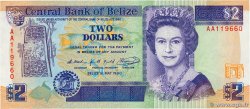 2 Dollars BELIZE 1990 P.52a ST