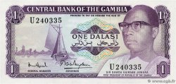 1 Dalasi GAMBIA 1971 P.04f