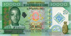 10000 Francs Commémoratif GUINEA  2010 P.45