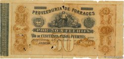 50 Pesos Fuertes ARGENTINE 1870 B