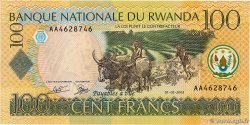100 Francs RWANDA  2003 P.29b