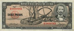 10 Pesos CUBA  1956 P.088a