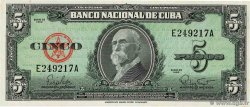 5 Pesos CUBA  1960 P.092a