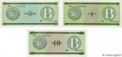 1, 5 et 10 Pesos Lot CUBA 1985 P.FX06 au P.FX08 NEUF