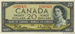 20 Dollars CANADá
  1954 P.080b