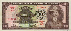 10 Cruzeiros Novos sur 10000 Cruzeiros BRÉSIL  1967 P.190a