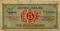5 Francs BÉLGICA  1946 P.M3a