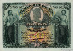 50 Pesetas ESPAGNE 1907 P.063a SPL