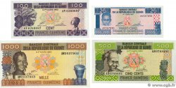 25, 100, 500, 1000 Francs Guinéens Lot GUINÉE 1985 P.28 et P.30 P.31 P.32 NEUF