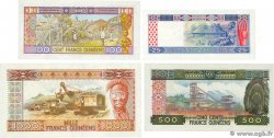 25, 100, 500, 1000 Francs Guinéens Lot GUINÉE 1985 P.28 et P.30 P.31 P.32 NEUF