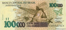 100000 Cruzeiros BRÉSIL 1993 P.235b NEUF