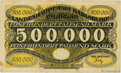 500000 Mark DEUTSCHLAND Karlsruhe 1923 K.2582d S