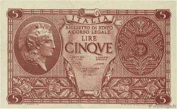5 Lire ITALIE  1944 P.031c SPL