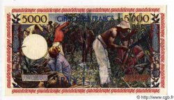5000 Francs antillaise GUADELOUPE  1955 P.40 pr.SPL