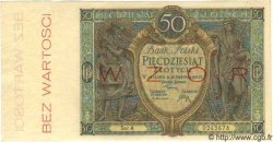 50 Zlotych Spécimen POLOGNE  1925 P.064s pr.NEUF
