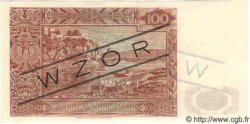 100 Zlotych Spécimen POLOGNE  1939 P.085s pr.NEUF