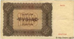 1000 Zlotych POLOGNE  1945 P.120 TTB