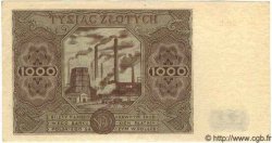 1000 Zlotych POLOGNE  1947 P.133 SPL