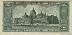 100 Millions Milpengo HUNGARY 1946 P.130 UNC