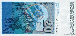 20 Francs SUISSE 1987 P.55g NEUF